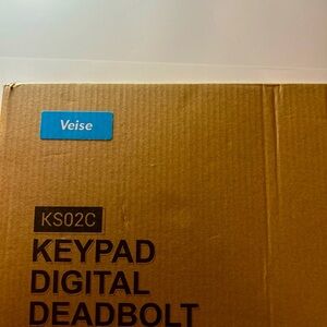 Veise KS02C Fingerprint Door Lock with 2 Door Knobs Keyless Entry Door Lock